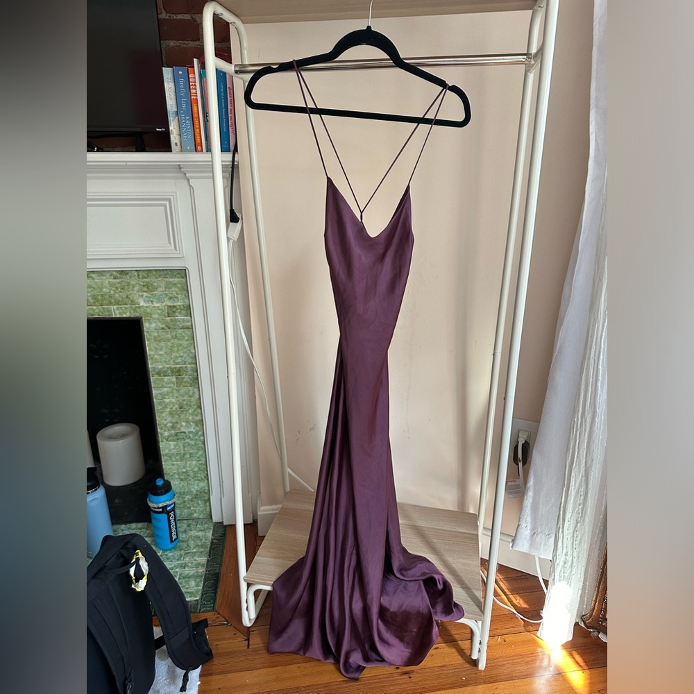 Purple zara long dress M